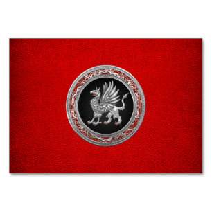 [100] Sacred Silver Griffin Table Number