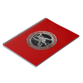 [100] Sacred Silver Octopus in Defensive Posture Notebook