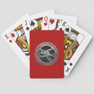 [100] Sacred Silver Octopus in Defensive Posture Playing Cards