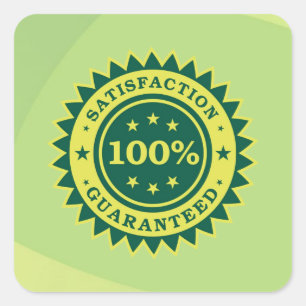 100% Satisfaction Guaranteed Sticker