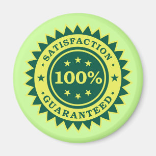 100% Satisfaction Guaranteed Sticker Magnet