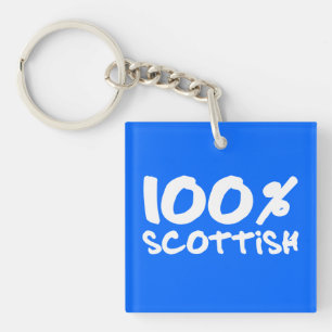 100% Scottish Key Ring