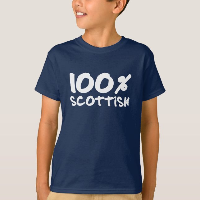 100% Scottish Kids T-Shirt (Front)