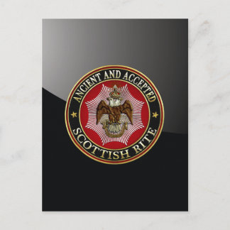[100] Scottish Rite Double-headed Eagle Postcard