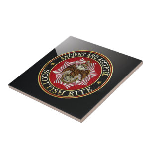 [100] Scottish Rite Double-headed Eagle Tile