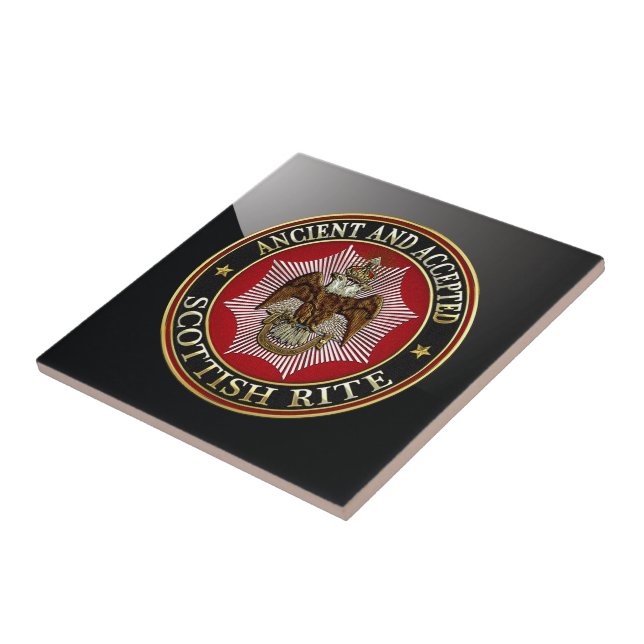 [100] Scottish Rite Double-headed Eagle Tile (Side)