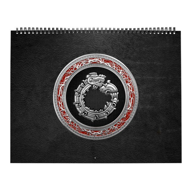 [100] Serpent God Quetzalcoatl [Silver] Calendar (Cover)