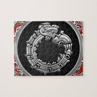 [100] Serpent God Quetzalcoatl [Silver] Jigsaw Puzzle