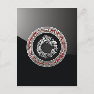 [100] Serpent God Quetzalcoatl [Silver] Postcard