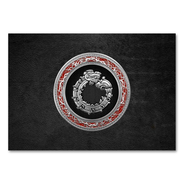 [100] Serpent God Quetzalcoatl [Silver] Table Number (Front)