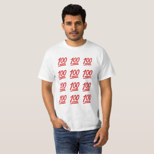 100 SHIRT EMOJI LIT FIRE