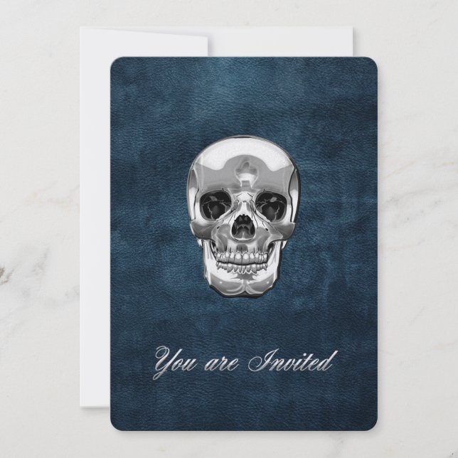 [100] Silver Human Skull (Front)