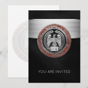 [100] Silver Roman Imperial Eagle Invitation