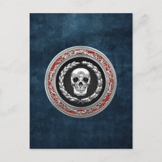 [100] Silver Skull Postcard