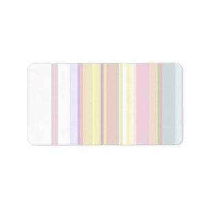 100 Slim : Artistic Soft Colours Patterns Label