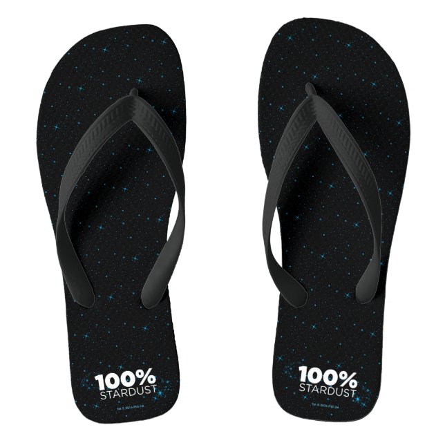 100% Stardust Flip Flops (Footbed)
