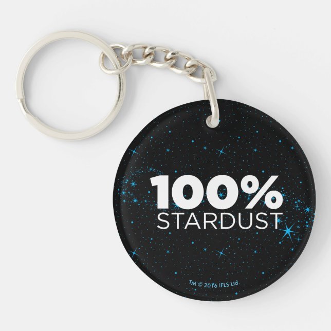 100% Stardust Key Ring (Front)