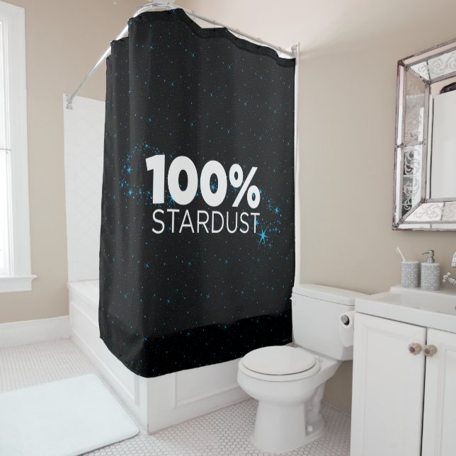 100% Stardust Shower Curtain (In Situ)