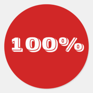 100% sticker