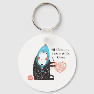 100 Stitches a Day Key Chain