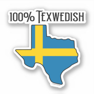 100% Texwedish Custom-Cut Vinyl Sticker