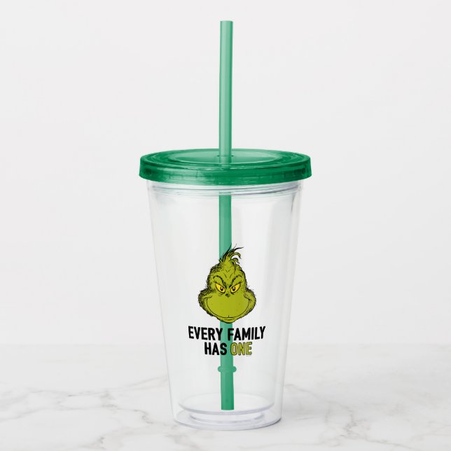 100% that Grinch Acrylic Tumbler (Front)