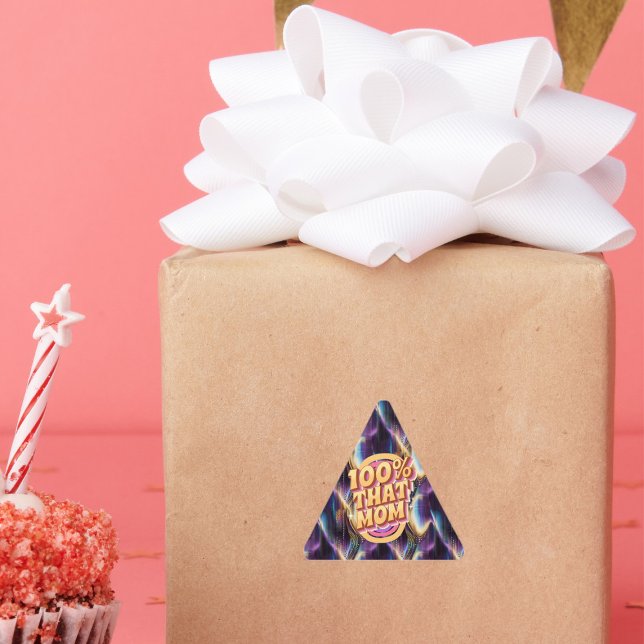 100% That Mum Abstract Pattern Triangle Sticker (Creator Uploaded)