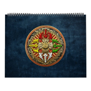 [100] Tibetan Double Dorje Mandala Calendar