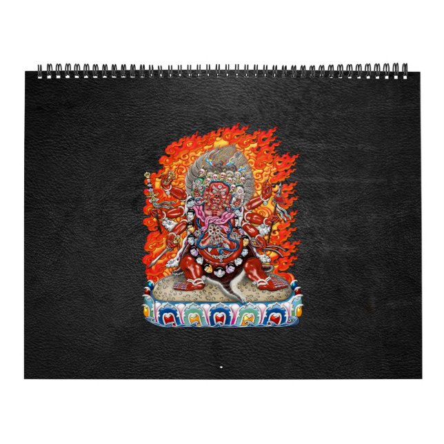 [100] Tibetan Thangka  - Wrathful Deity Hayagriva Calendar (Cover)