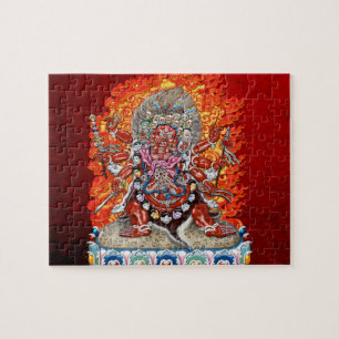 [100] Tibetan Thangka  - Wrathful Deity Hayagriva Jigsaw Puzzle