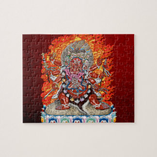 [100] Tibetan Thangka  - Wrathful Deity Hayagriva Jigsaw Puzzle