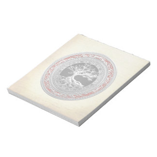 [100] Treasure Trove: Celtic Tree of Life [Silver] Notepad