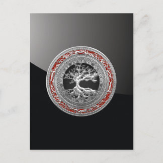 [100] Treasure Trove: Celtic Tree of Life [Silver] Postcard