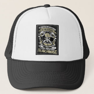 100%  True Old School Machinist Patch Hat