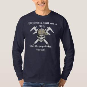 100% true old school machinist tshirt