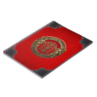[100] Two Gold Ninurtas with Tree of Life Notebook