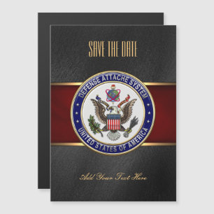 [100] U.S. Defence Attaché System (DAS) Emblem [3D Magnetic Invitation