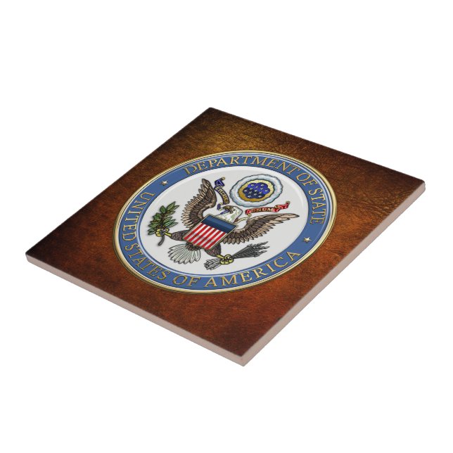 [100] U.S. Department of State (DoS) Emblem [3D] Tile (Side)