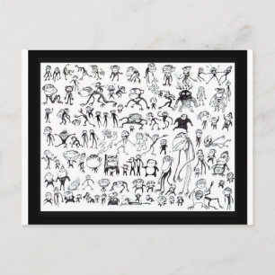 100 Ugly Monkeys (Postcards) Postcard