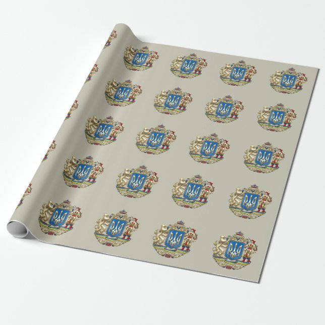 [100] Ukraine: Proposed Greater Coat of Arms Wrapping Paper (Unrolled)