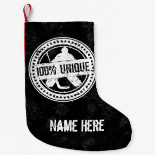 100% Unique Hockey Goalie Christmas Stocking