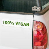 100% Vegan Bumper Sticker (On Truck)