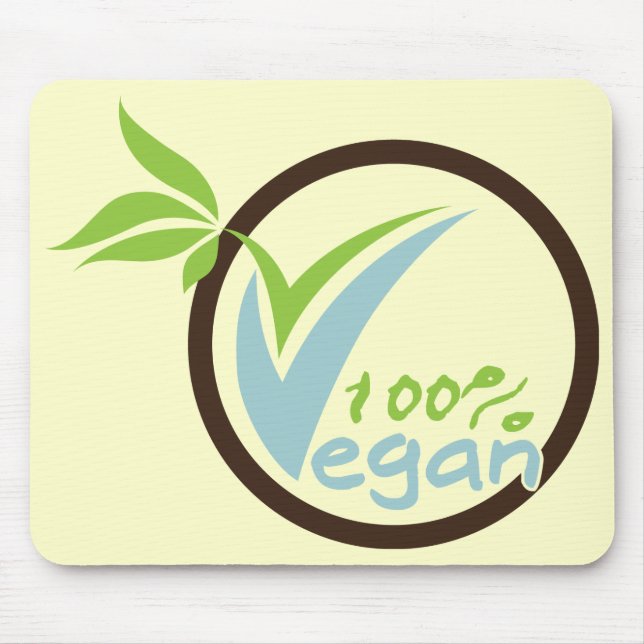 100% Vegan Mousepad (Front)