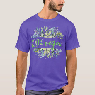 100 Vegan Salad Veganism Vegetables Fruits  T-Shirt