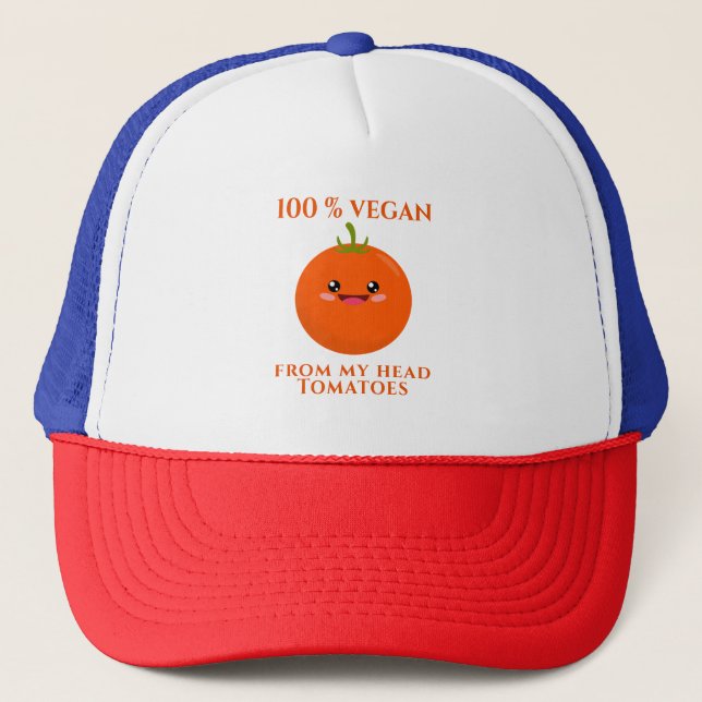 100% Vegan Trucker Hat (Front)