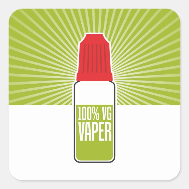 100% VG SQUARE STICKER (Front)