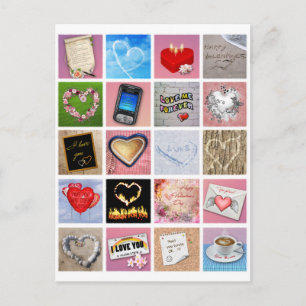 100 Ways to say I love you Postcard