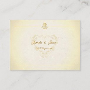 100 Wedding Enclosures Vintage Parchment Paper Enclosure Card