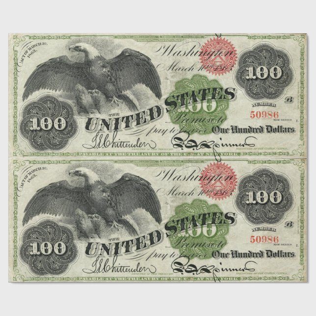 $100 WRAPPING PAPER (Flat)