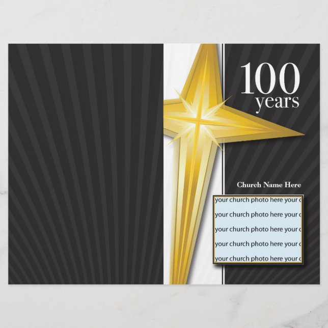 100 Year Church Anniversary Bulletin Flyer (Front)
